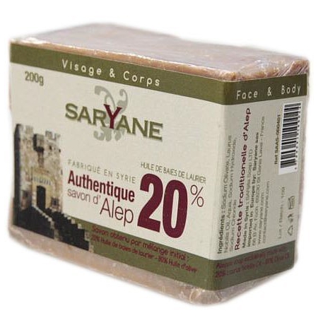 SARYANE Mydło z Aleppo 20% oleju laurowego 200 g